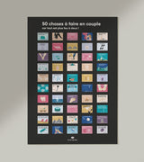 Poster 50 choses à faire en couple