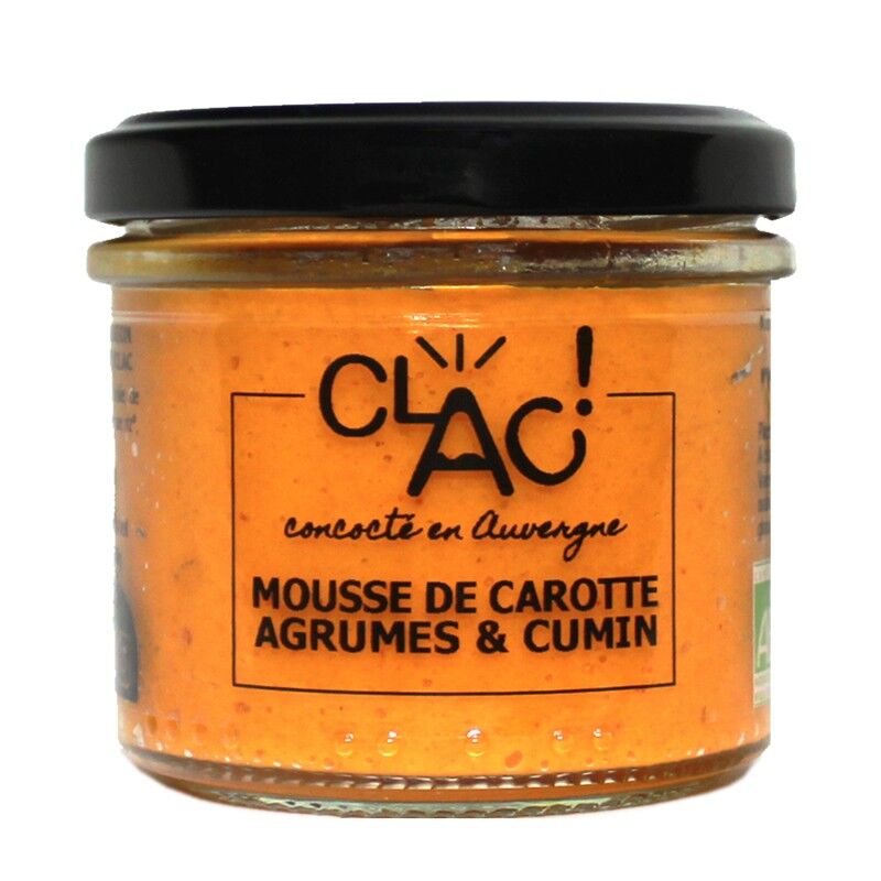 Mousse de carotte agrumes et cumin