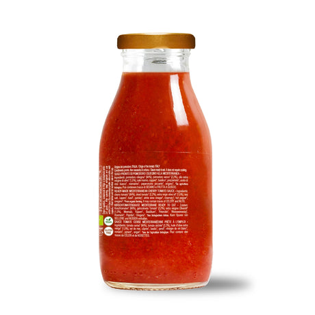 Sugo pronto di pomodoro ciliegino alla mediterranea bio 250g