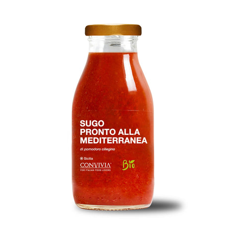 Sugo pronto di pomodoro ciliegino alla mediterranea bio 250g